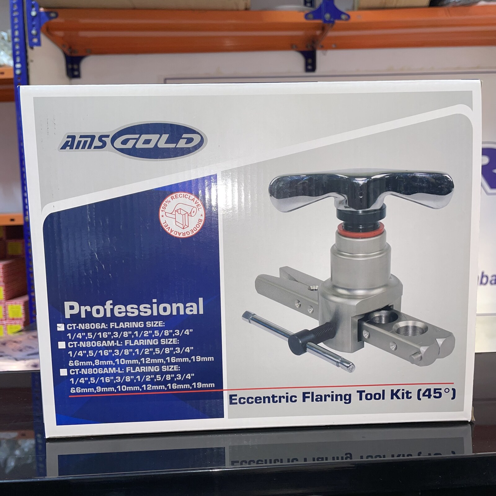 AMS Gold Eccentric Flaring Tool Kit 45